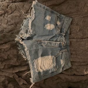Denim shorts